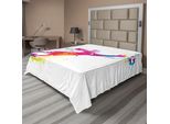 Abakuhaus Lenzuolo Da Calcio, Portiere Para Il Pallone Gol Star Allenamento Internazionale Gioco Arte Spray Design, Morbido E Confortevole Lenzuolo Superiore Per Un Letto Decorativo 1 Pezzo 260 Cm X 228 Cm, Multicolore