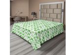 Abakuhaus Lenzuolo Quatrefoil, Disegno Artistico Klee Marocco In Acquerello, Tema Arabo, Lenzuolo Morbido E Confortevole Per Un Letto Decorativo, 1 Pezzo 260 Cm X 228 Cm, Bianco Verde
