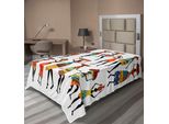 Abakuhaus Lenzuolo Africano, Motivo Di Donne Africane Fresche, Decorazioni Etniche Sulla Stampa, Lenzuolo Superiore Morbido E Confortevole Per Un Letto Decorativo 1 Pezzo 260 Cm X 168 Cm, Multicolore