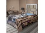 Abakuhaus Lenzuolo Mediterraneo, Appartamenti Italiani, Città Antica, Paesaggio Italiano, Dreamy Path Destination Photo, Lenzuolo Morbido E Confortevole Per Un Letto Decorativo, 1 Pezzo, 260 Cm X 168 Cm, Multicolore