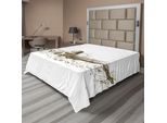 Abakuhaus Lenzuolo Olympia, Nuoto Stile Farfalla, Competizione Sportiva, Schizzi Artistici, Illustrazione Artistica, Lenzuolo Morbido E Confortevole Per Un Letto Decorativo, 1 Pezzo, 260 Cm X 228 Cm, Verde Oliva E Bianco