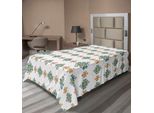 Abakuhaus Lenzuolo Celtico, Motivi Geometrici Esagonali Color Pastello Su Sfondo Bianco, Morbido E Confortevole Lenzuolo Superiore Per Un Letto Decorativo, 1 Pezzo 190 Cm X 100 Cm, Multicolore