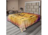 Abakuhaus Lenzuolo Africano, Danza Tribù Indigena, Motivi Folcloristici Retrò, Morbido E Confortevole Lenzuolo Superiore Per Un Letto Decorativo 1 Pezzo 260 Cm X 228 Cm, Tan Lilla
