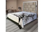 Abakuhaus Lenzuolo Con Motivo Albero, Silhouette Di Una Panchina E Un Albero Contro Il Pallido Cielo Serale In Un Paesaggio Naturale Invernale, Morbido E Confortevole Lenzuolo Superiore Per Un Letto Decorativo 1 Pezzo 275 Cm X 260 Cm, Marrone Blu