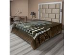 Abakuhaus Lenzuolo Antico, Corridoio Nella Fortezza Antica, Corridoio Storico Medievale Turistico, Immagine Ad Arco, Lenzuolo Morbido E Confortevole Per Un Letto Decorativo, 1 Pezzo, 266 Cm X 260 Cm, Marrone Sabbia