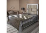 Abakuhaus Lenzuolo Medievale, Edificio Medievale Con Corridoio Ad Archi E Lanterne Grafica Classica, Lenzuolo Superiore Morbido E Confortevole Per Un Letto Decorativo 1 Pezzo 260 Cm X 168 Cm, Bianco