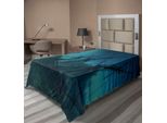 Abakuhaus Lenzuolo Nautico, Delfini Relitto Affondato Sott'acqua Nave Affondata Immagine Misteriosa, Lenzuolo Morbido E Confortevole Per Un Letto Decorativo 1 Pezzo 190 Cm X 100 Cm, Blu Grigio Azzurro