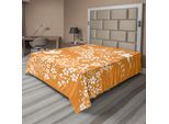Abakuhaus Lenzuolo Giapponese, Motivo Floreale Orientale Giapponese Con Uccellino Asiatico, Colori Pastello, Lenzuolo Morbido E Confortevole Per Un Letto Decorativo, 1 Pezzo, 266 Cm X 260 Cm, Bianco Margherita