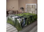Abakuhaus Lenzuolo Giapponese, Pino Nel Lago Con Pietre Giappone Natura Organica Con Tema Giardino Asiatico, Lenzuolo Morbido E Confortevole Per Un Letto Decorativo 1 Pezzo 190 Cm X 100 Cm, Verde