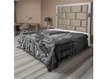 Abakuhaus Lenzuolo Bianco E Nero, Vista Dall'alto Edificio Storico Architettura Stampa, Lenzuolo Morbido E Confortevole Per Un Letto Decorativo 1 Pezzo 260 Cm X 228 Cm, Bianco E Nero