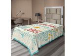 Abakuhaus Lenzuolo Magico, Stampa Magica Con Motivi Decorativi A Spirale In Stile Pop Art Retrò, Lenzuolo Morbido E Confortevole Per Un Letto Decorativo 1 Pezzo 190 Cm X 100 Cm, Multicolore