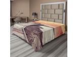 Abakuhaus Lenzuolo Yellowstone, Piattaforma Di Legno Verso Il Geyser Fumante Nel Parco Di Yellowstone, Attrazione Turistica, Lenzuolo Morbido E Confortevole Per Un Letto Decorativo, 1 Pezzo, 244 Cm X 205 Cm, Arancione