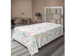 Abakuhaus Lenzuolo Libellula, Immagine Colorata Assortita Con Farfalle E Libellule Con Ali Numerate, Lenzuolo Morbido E Confortevole Per Un Letto Decorativo 1 Pezzo 260 Cm X 168 Cm, Multicolore