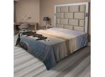 Abakuhaus Lenzuolo, Lago Tahoe Al Tramonto Con Cielo Limpido E Pino Solitario, Foto Tranquilla, Lenzuolo Morbido E Confortevole Per Un Letto Decorativo, 1 Pezzo, 260 Cm X 228 Cm, Blu Grigio
