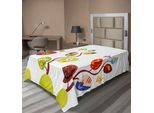 Abakuhaus Lenzuolo Magico, Albero Magico Con Foglie Diverse, Albero Della Vita Umano E Felino, Lenzuolo Morbido E Confortevole Per Un Letto Decorativo 1 Pezzo 260 Cm X 168 Cm, Multicolore