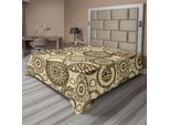 Abakuhaus Lenzuolo Con Stampa Animale, Motivo Safari Africano Con Stampa Pelle Di Ghepardo, Tema Animale Nella Stampa Naturale, Lenzuolo Morbido E Confortevole Per Un Letto Decorativo, 1 Pezzo 275 Cm X 260 Cm, Beige Marrone