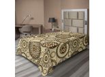 Abakuhaus Lenzuolo Con Stampa Animale, Motivo Safari Africano Con Stampa Pelle Di Ghepardo, Tema Animale Nella Stampa Naturale, Lenzuolo Morbido E Confortevole Per Un Letto Decorativo, 1 Pezzo 260 Cm X 168 Cm, Beige Marrone