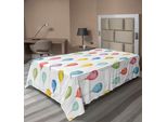 Abakuhaus Lenzuolo Colorato, Palloncini Colorati Tema Festa Di Compleanno Evento Celebrativo Evento A Sorpresa Motivo, Lenzuolo Morbido E Confortevole Per Un Letto Decorativo 1 Pezzo 190 Cm X 100 Cm, Multicolore