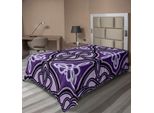Abakuhaus Lenzuolo Celtico, Motivi Etnici Unici Con Nodi E Dettagli A Linee Variabili, Lenzuolo Morbido E Confortevole Per Un Letto Decorativo 1 Pezzo 190 Cm X 100 Cm, Viola Lilla