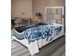 Abakuhaus Lenzuolo Zodiacale, Simbolo Astrologico Dell'ariete Con Immagine Di Capra Cornuta, Morbido E Confortevole Lenzuolo Superiore Per Un Letto Decorativo 1 Pezzo 260 Cm X 168 Cm, Multicolore