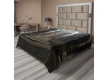 Abakuhaus Lenzuolo Gotico, Il Paesaggio Rituale Nella Foresta Segreta Obelisco Tra Troni Di Marmo Incisione Di Teschi, Morbido E Confortevole Lenzuolo Superiore Per Un Letto Decorativo 1 Pezzo 275 Cm X 260 Cm, Taupe Scuro E Crepuscolo