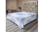 Abakuhaus Lenzuolo Geometrico, Motivo Geometrico Con Spirali Concentriche Sovrapposte, Lenzuolo Morbido E Confortevole Per Un Letto Decorativo 1 Pezzo 266 Cm X 260 Cm, Azzurro