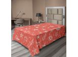 Abakuhaus Lenzuolo Star, Motivo Luna E Stelle, Notte Stellata, Stelle Cadenti, Galassia Spaziale, Stile Kids, Lenzuolo Morbido E Confortevole Per Un Letto Decorativo, 1 Pezzo, 190 Cm X 100 Cm, Bianco Corallo
