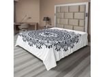 Abakuhaus Lenzuolo Occulto, Motivo Occulto Simmetrico Vintage A Cerchi, Conoscenza Occulta Del Terzo Occhio Nascosto, Lenzuolo Morbido E Confortevole Per Un Letto Decorativo 1 Pezzo 266 Cm X 260 Cm, Grigio
