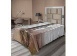 Abakuhaus Yosemite Lenzuolo, Foresta Sempreverde E Sentiero Nel Parco Nazionale Di Sequoia Mattina Nebbiosa Arte Naturale, Morbido E Confortevole Lenzuolo Superiore Per Un Letto Decorativo 1 Pezzo 190 Cm X 100 Cm, Grigio Marrone