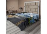 Abakuhaus Yosemite Lenzuolo, Paesaggio Di Una Strada Tortuosa Nelle Montagne Yosemite Con El Capitan, Morbido E Confortevole Lenzuolo Superiore Per Un Letto Decorativo 1 Pezzo 266 Cm X 260 Cm, Verde