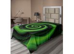 Abakuhaus Spiers Lenzuolo, Stampa Artistica Digitale Con Numeri Vorticosi E Colori Vivaci, Morbido E Confortevole Lenzuolo Superiore Per Un Letto Decorativo 1 Pezzo 260 Cm X 168 Cm, Verde