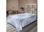Abakuhaus Lenzuolo Geometrico, Motivo Geometrico Con Spirali Concentriche Sovrapposte, Lenzuolo Morbido E Confortevole Per Un Letto Decorativo 1 Pezzo 190 Cm X 100 Cm, Azzurro