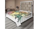 Abakuhaus Lenzuolo Occulto, Sciamana Con Terzo Occhio Sulla Testa E Disegno Occulto A Spruzzo Acquerellato, Lenzuolo Morbido E Confortevole Per Un Letto Decorativo 1 Pezzo 266 Cm X 260 Cm, Multicolore