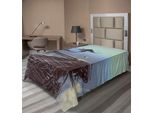 Abakuhaus Fantasy World Lenzuolo, Stampa Artistica Surreale Uomo Uccello Con Ali D'aquila Che Vola Sopra Le Nuvole Illustrazione Di Bicicletta, Lenzuolo Morbido E Confortevole Per Un Letto Decorativo 1 Pezzo 190 Cm X 100 Cm, Marrone