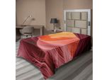 Abakuhaus Lenzuolo Paesaggistico, Antelope Canyon Inferiore - Profonda Gola Tra Le Scogliere - Stampa Artistica Erosiva Intagliata, Lenzuolo Superiore Morbido E Confortevole Per Un Letto Decorativo 1 Pezzo 260 Cm X 168 Cm, Viola Tan