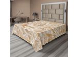 Abakuhaus Lenzuolo In Marmo, Motivo Tradizionale A Vendemmia Con Pietra Di Marmo Dalle Dimensioni Irregolari, Immagine Artistica Moderna, Lenzuolo Morbido E Confortevole Per Un Letto Decorativo 1 Pezzo 260 Cm X 228 Cm, Color Crema
