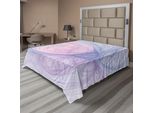 Abakuhaus Lenzuolo Psichedelico, Frattale Astratto Misterioso Con Strano Motivo Decorativo Dell'eternità, Lenzuolo Morbido E Confortevole Per Un Letto Decorativo 1 Pezzo 244 Cm X 205 Cm, Viola Rosa