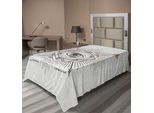 Abakuhaus Lenzuolo Occulto, Terzo Occhio In Esagono Geometrico Con Effetti Grunge E Frecce Stampa Di Ispirazione Etnica, Lenzuolo Morbido E Confortevole Per Un Letto Decorativo 1 Pezzo 260 Cm X 168 Cm, Beige