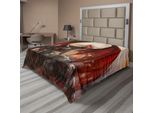Abakuhaus Fantasy World Lenzuolo, Drago Maestoso, La Creatura Sputafuoco è Ferma, Morbido E Confortevole Lenzuolo Superiore Per Un Letto Decorativo 1 Pezzo 266 Cm X 260 Cm, Multicolore
