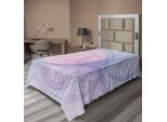 Abakuhaus Lenzuolo Psichedelico, Frattale Astratto Misterioso Con Strano Motivo Decorativo Dell'eternità, Lenzuolo Morbido E Confortevole Per Un Letto Decorativo 1 Pezzo 190 Cm X 100 Cm, Rosa Porpora