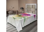 Abakuhaus Lenzuolo Con Fiori, Romantico E Colorato, Effetto Acquerello, Motivo Bouquet Di Fiori, Lenzuolo Morbido E Confortevole Per Un Letto Decorativo, 1 Pezzo, 260 Cm X 168 Cm, Multicolore