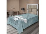 Abakuhaus Lenzuolo Con Proverbio, Le Vette Delle Montagne Non Smettono Mai Di Ispirare, Aspirazioni Di Successo, Ispirazione A Sognare, Lenzuolo Morbido E Confortevole Per Un Letto Decorativo 1 Pezzo 260 Cm X 168 Cm, Verde Chiaro Bianco