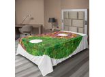 Abakuhaus Lenzuolo Ying Yang, Fiori E Foglie Simbolo Zen Asiatico Ying Yang Tipo Di Fiore Margherite Girasoli, Lenzuolo Morbido E Confortevole Per Un Letto Decorativo 1 Pezzo 260 Cm X 168 Cm, Multicolore