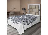 Abakuhaus Lenzuolo Occulto, Motivo Occulto Simmetrico Vintage A Cerchi, Conoscenza Occulta Del Terzo Occhio Nascosto, Lenzuolo Morbido E Confortevole Per Un Letto Decorativo 1 Pezzo 260 Cm X 168 Cm, Grigio