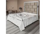 Abakuhaus Lenzuolo Occulto, Terzo Occhio In Esagono Geometrico Con Effetti Grunge E Frecce Stampa Di Ispirazione Etnica, Lenzuolo Morbido E Confortevole Per Un Letto Decorativo 1 Pezzo 266 Cm X 260 Cm, Beige