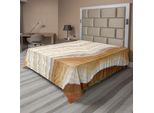 Abakuhaus Lenzuolo In Marmo, Strano Motivo Marmorizzato Ondulato Con Nuove Linee E Forme, Stampa Digitale Naturale Realizzata Al Computer, Lenzuolo Morbido E Confortevole Per Un Letto Decorativo, 1 Pezzo 266 Cm X 260 Cm, Color Crema