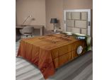 Abakuhaus Lenzuolo Natalizio, Decorazione In Legno Con Palline Argentate, Decorazione Fiabesca E Ramo Di Pino A Tema Natalizio, Lenzuolo Morbido E Confortevole Per Un Letto Decorativo, 1 Pezzo, 190 Cm X 100 Cm, Marrone