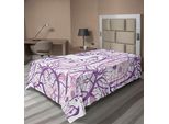 Abakuhaus Lenzuolo Unicorno, Una Fantastica Figura Di Unicorno Per La Cameretta Dei Bambini Nella Fantastica Foresta Delle Fiabe, Morbido E Confortevole Lenzuolo Superiore Per Un Letto Decorativo 1 Pezzo 260 Cm X 168 Cm, Viola