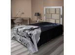 Abakuhaus Lenzuolo Spaziale, Moon Us Spaceman Lancia L'exploring Dark Matter Orbit Lunar Design, Morbido E Confortevole Lenzuolo Superiore Per Un Letto Decorativo 1 Pezzo 190 Cm X 100 Cm, Grigio E Blu