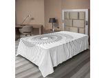 Abakuhaus Spiers Lenzuolo, Autentico Motivo Geometrico A Spirale Con Elementi Elicoidali E Linee Regolari, Simbolo Ciclico, Morbido E Confortevole Lenzuolo Superiore Per Un Letto Decorativo, 1 Pezzo, 260 Cm X 168 Cm, Grigio